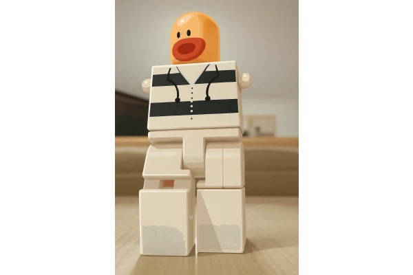 وکتور رئال آدمک سفید با طراحی خاص