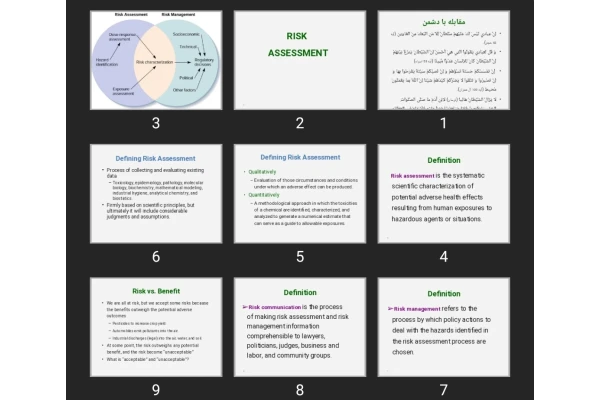 پاورپوینت RISK ASSESSMENT PHARMACY