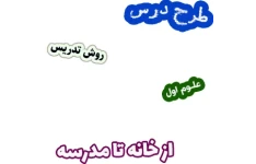 طرح درس و روش تدریس علوم اول، درس12 : از خانه تا مدرسه