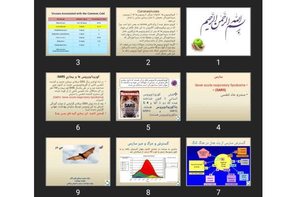 پاورپوینت آموزشی کرونا