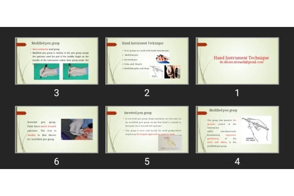 پاورپوینت Hand Instrument Technique