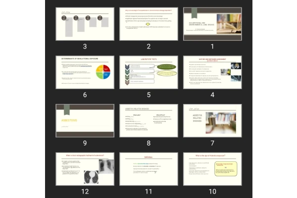پاورپوینت Occupational and Environmental Lung Disease