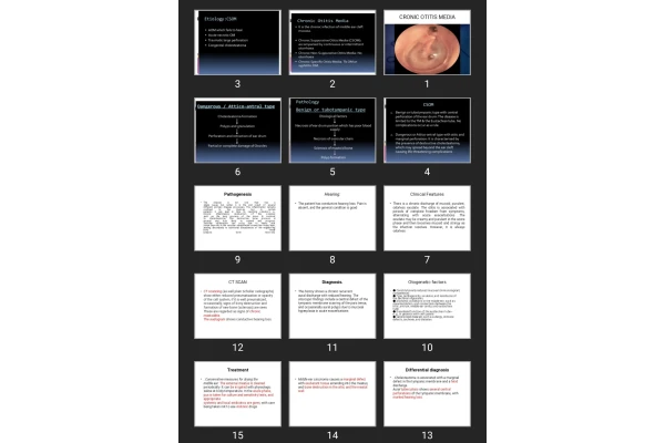 پاورپوینت CRONIC OTITIS MEDIA