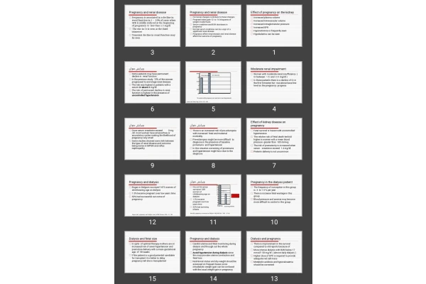 پاورپوینت Effect of pregnancy on the kidney