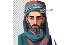 png عکس مردجوان باعمامه و عبا(پوشش قدیمی)