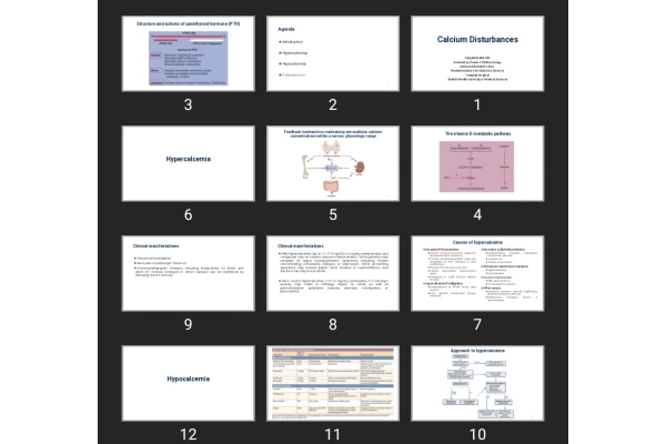 پاورپوینت Calcium Disturbances