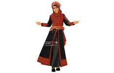 وکتور مدل زن جوان محجبه بالباس سنتی ایرانی(حجاب استایل)