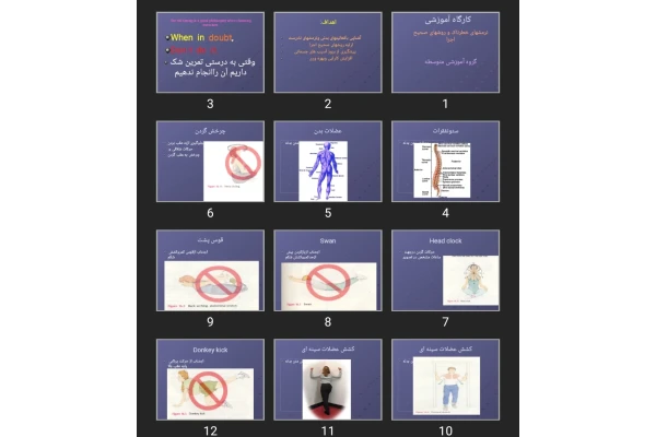 پاورپوینت نرمش های خطرناک و روش های صحیح اجرا