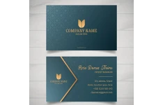 کارت ویزیت طلایی شرکتی