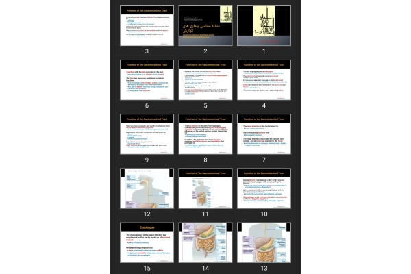 پاورپوینت نشانه شناسی بیماری های گوارش