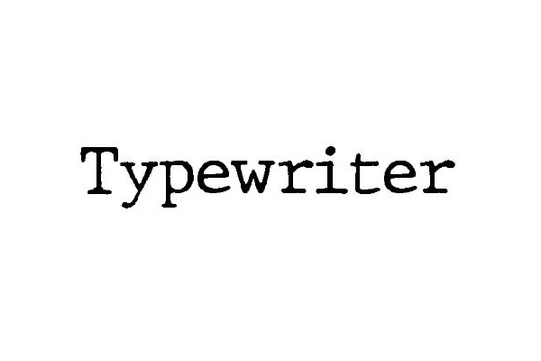 دانلود فونت های ماشین تحریر انگلیسی Typewriter