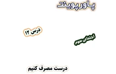 پاورپوینت مطالعات اجتماعی سوم، درس 12: درست مصرف کنیم