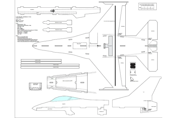 نقشه ساخت ماکت هواپیما F16