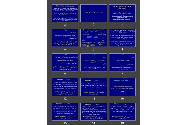 پاورپوینت مراقبت های پرستاری در طیف اسکیزوفرنی و سایر اختلالات روان پریشی