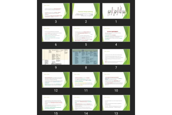 پاورپوینت Transfusion Therapy and Biology