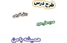 طرح درس و روش تدریس هدیه های آسمان سوم، درس3: همیشه با من