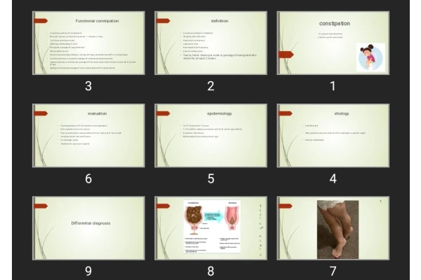 پاورپوینت یبوست constipation