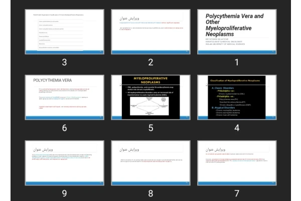 پاورپوینت Polycythemia Vera and Other Myeloproliferative