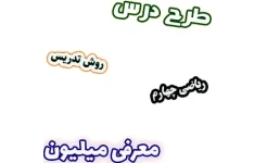 طرح درس و روش تدریس ریاضی چهارم، فصل1: معرفی میلیون