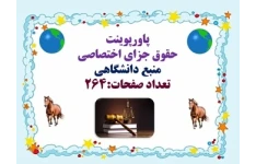 پاورپوینت  حقوق جزای اختصاصی منبع دانشگاهی  تعداد صفحات:264