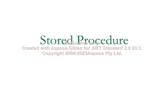 پاورپوینت Stored Procedure In SQL SERVER      تعداد اسلاید : 12      نسخه کامل✅