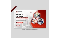 بنر وب سایت رنگ قرمز