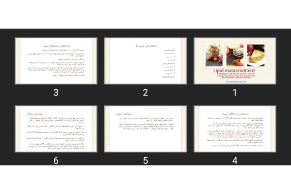 پاورپوینت Lipid macronutrient