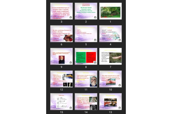 پاورپوینت  ORTHOPAEDIC EMERGENCIES