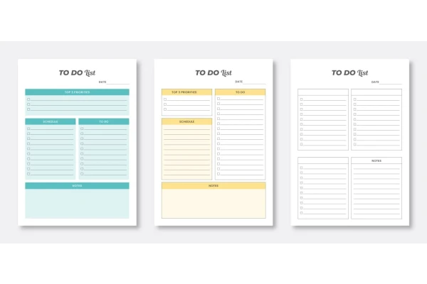 برگه to do list برگه سست انجام کارها