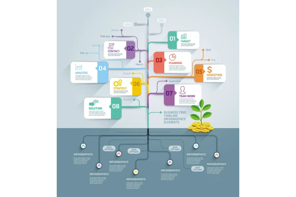 اینفوگرافیک مراحل انجام کار و تحقیقات