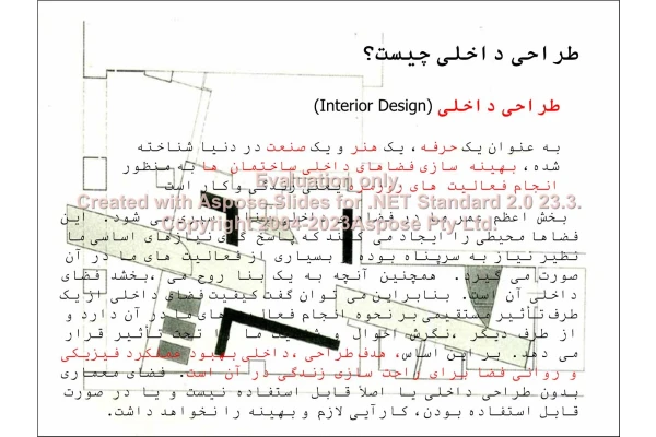 پاورپوینت معماری داخلی      تعداد اسلاید : 29      نسخه کامل✅