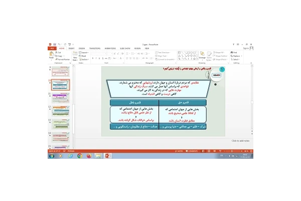 پاورپوینت درس 7 جامعه شناسی دهم ارزیابی جهان های اجتماعی