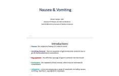 جزوه Nausea & Vomiting