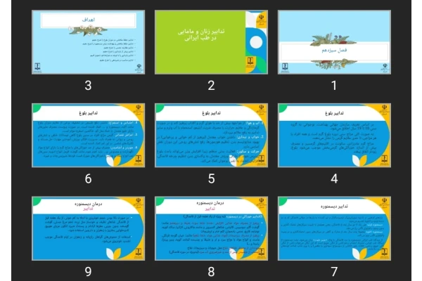 پاورپوینت تدابیر زنان و مامایی در طب ایرانی