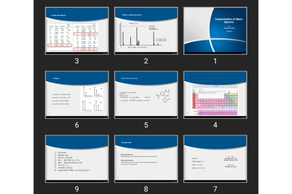 پاورپوینت Interpretation of Mass Spectra