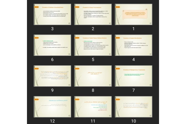 پاورپوینت Examples of Selected Components of Evidence Based Bundled Interventions to Prevent Common Health Care–Associated Infections and Other Adverse Events