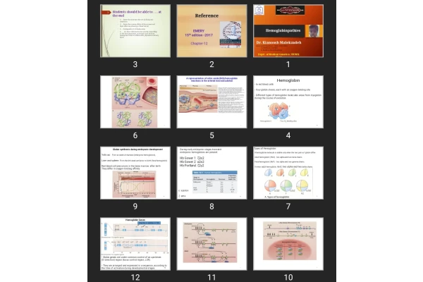 پاورپوینت Hemoglobinpathies