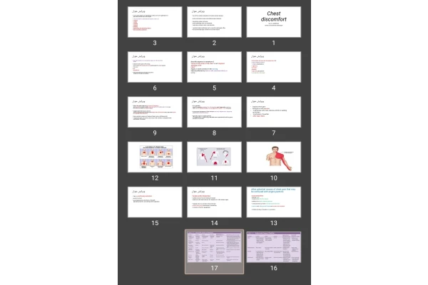 پاورپوینت درد قفسه سینه chest discomfort