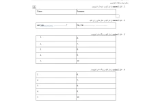 نمونه سوال درس یک زبان هفتم: تستی، تشریحی، شنیداری