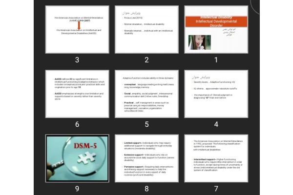 پاورپوینت Intellectual Disability Intellectual Developmental Disorder