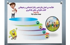 پاورپوینت خلاصه ی فصل پانزدهم رفتاراجتماعی و هیجانی کتاب ناتوانی های یادگیری  ژانت لرنر