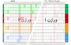 تقویم دیواری پلنر 1405 برنامه ریزی سالانه و ماهانه در دو ورژن زمینه رنگی و سفید planner به صورت pdf و فایل اکسل excel سایز بزرگ