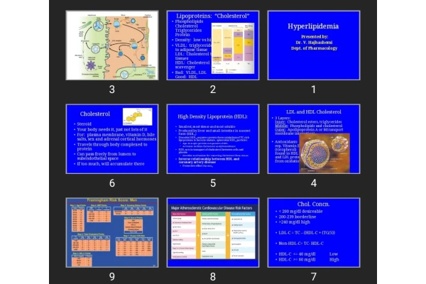 پاورپوینت Hyperlipidemia