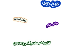 طرح درس و روش تدریس ریاضی ششم، فصل 6: کاربرد درصد در آمار و احتمال
