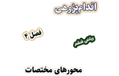 اقدام پژوهی نقش ارزشیابی تکوینی در یادگیری محورهای مختصات، ریاضی ششم