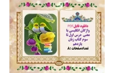 واژگان انگلیسی با معنی  درس اول تا سوم کتاب زبان  یازدهم