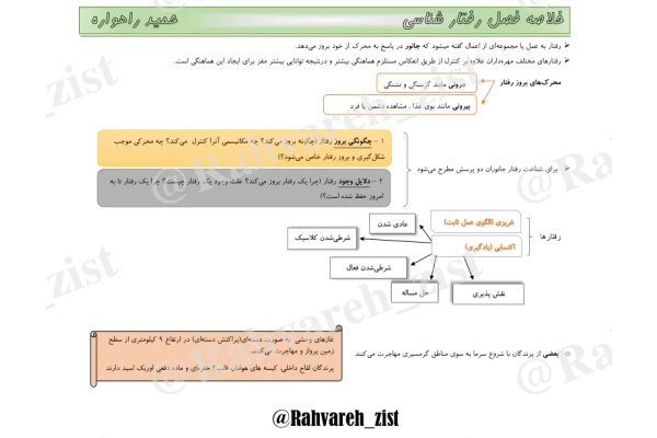 رفتار شناسی(جزوه) 🔬 نسخه کامل ✅