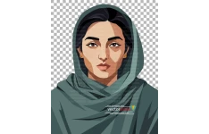 png دخترایرانی باحجاب شال و روسری