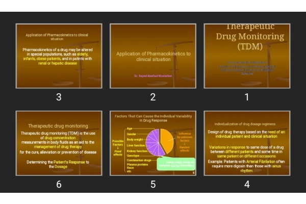 پاورپوینت Therapeutic Drug Monitoring (TDM)