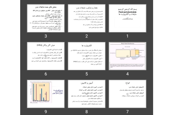 پاورپوینت پرستاری بزرگسالان و سالمندان 1 Fluid and electrolyte مایعات و الکترولیت ها